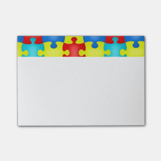 Autismus-Post-Itanmerkungs-klebrige Anmerkungen Post-it Klebezettel