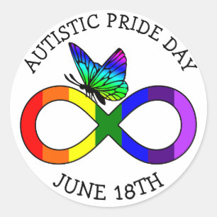 Autismus Pride Day 18. Juni Aufkleber
