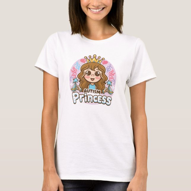 Autismus Princess T - Shirt - Niedliche Stärkung v (Vorderseite)
