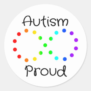 Autismus Proud Neurodiverser Akzeptanzschleim Runder Aufkleber