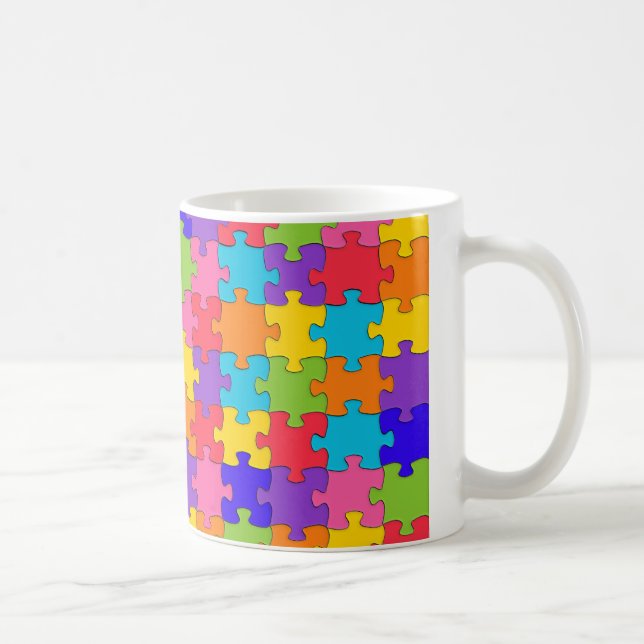 Autismus-Puzzle Kaffeetasse (Rechts)