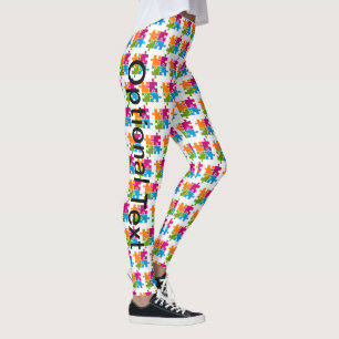 Autismus Puzzle Piece Bewusstseinsunterstützung N Leggings