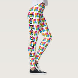 Autismus Puzzle Piece Bewusstseinsunterstützung Ni Leggings