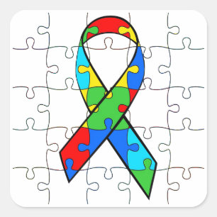Autismus-Puzzlespiel bessert Aufkleber aus