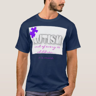 Autismus-Puzzlespiel-Stück für Elternteilskript T-Shirt