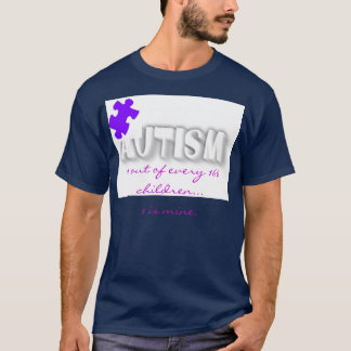 Autismus-Puzzlespiel-Stück für Elternteilskript T-Shirt