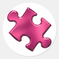 Autismus-Puzzlespiel-Stück-Rosa