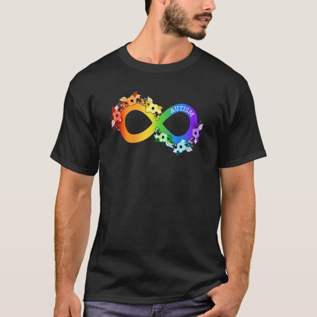 Autismus Rainbow Infinity Symbol Autismus Kinderau T-Shirt (Vorderseite)