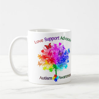 Autismus Rainbow Tree Kaffeetasse