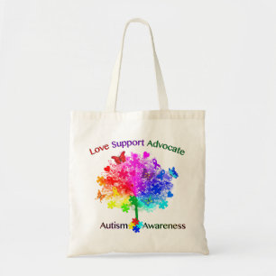 Autismus Rainbow Tree Tragetasche