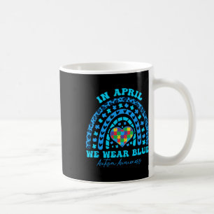 Autismus Regenbogen Im April Tragen Wir Blau Autis Kaffeetasse