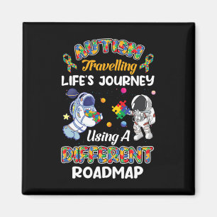 Autismus Reist Lebensreise Astronaut Autismus Magnet