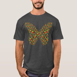 Autismus Ribbon Herz Butterfly T-Shirt