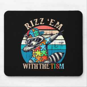 Autismus Rizz GmbH mit dem Tism Meme Autistic Raco Mousepad