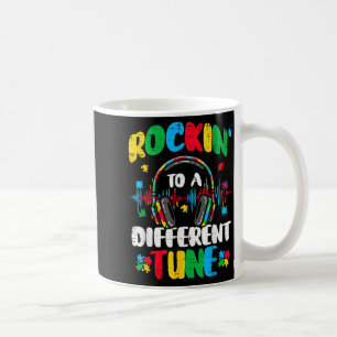 Autismus rockt eine andere Melodie ASD-Bewusstsein Kaffeetasse