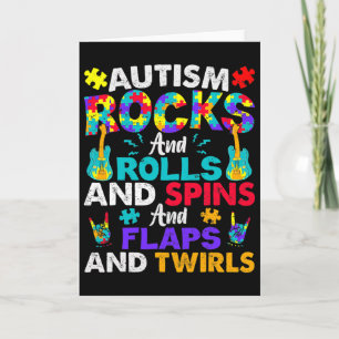 Autismus rockt und rollt Spaß im Monat der Autismu Karte