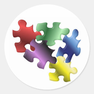 Autismus Runder Aufkleber