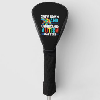 Autismus Schildkröte Autistisches Puzzle Autismus Golf Headcover