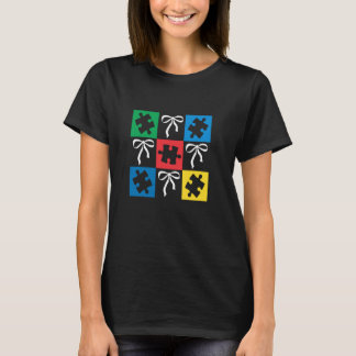 Autismus-Schleifen-Puzzle Coqutte Autismus-Bewusst T-Shirt