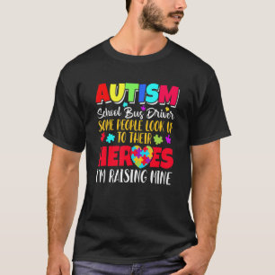 Autismus-Schulbusfahrer Einige Menschen suchen ihr T-Shirt