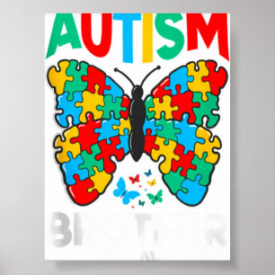 Autismus Schwager Schmetterlingsbewusstsein Puzzle Poster