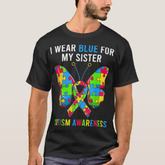 Autismus Schwester Geschwulst T-Shirt, Autismus Se T-Shirt