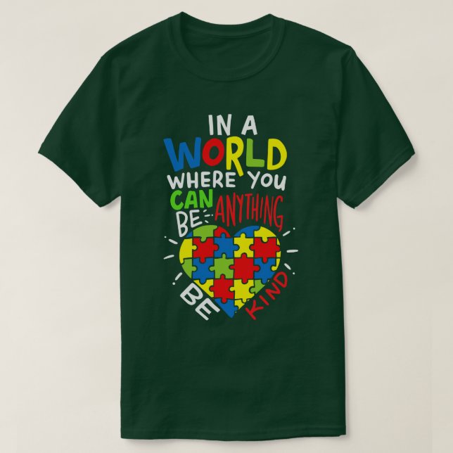Autismus sei freundlich T-Shirt (Design vorne)