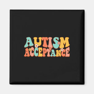 Autismus Sensibilisierung Annahme Groovy Retro Spe Magnet