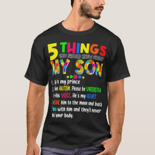 Autismus Sensibilisierung Autismus Son Kinder für  T-Shirt