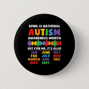 Autismus Sensibilisierung für Autismus Kids für Ma Button