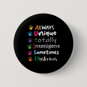 Autismus Sensibilisierung für Autismus Kids für Ma Button