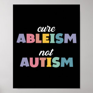 Autismus Sensibilisierung für Autismus Unterstützu Poster