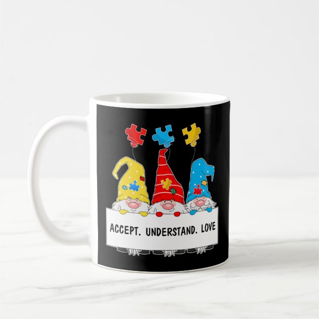 Autismus Sensibilisierung Shirts Geschenke für Müt Kaffeetasse (Links)