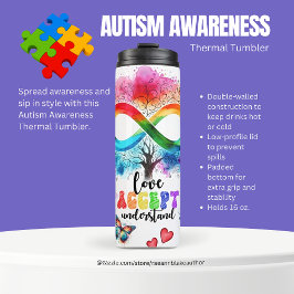 Autismus Sensibilisierung Thermaltumbler Thermosbecher