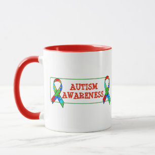 Autismus Sensibilisierungsband Puzzleteile Tasse
