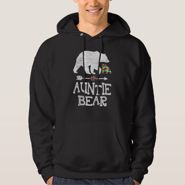 Autismus Sensibilisierungskampagne Bären Unterstüt Hoodie (Vorderseite)