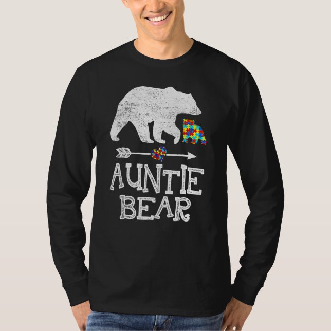 Autismus Sensibilisierungskampagne Bären Unterstüt T-Shirt (Vorderseite)