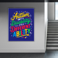 Autismus-Sensibilisierungspposter