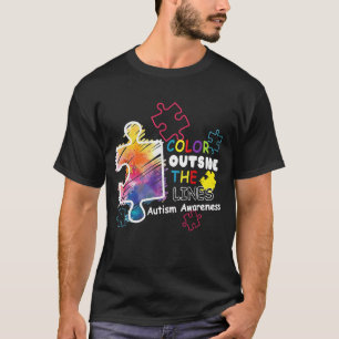 Autismus Sensibilität T Shirt Farbe außerhalb der