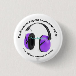 Autismus/ sensorische Ohrenschützer Sensibilisieru Button