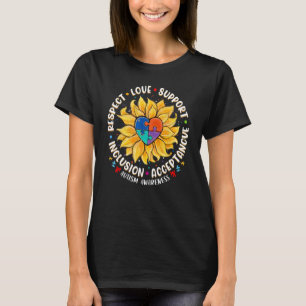 Autismus-Shirt Frauen Männer Respekt Liebe Unterst T-Shirt