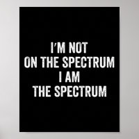 Autismus Shirt lustig ich bin nicht auf dem Spektr