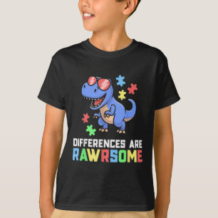 Autismus Shirts für Jungen Dinosaurier Trex Sensib
