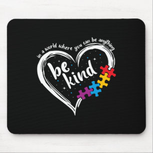 Autismus sind nette Frauen Männer Kinder blau sein Mousepad