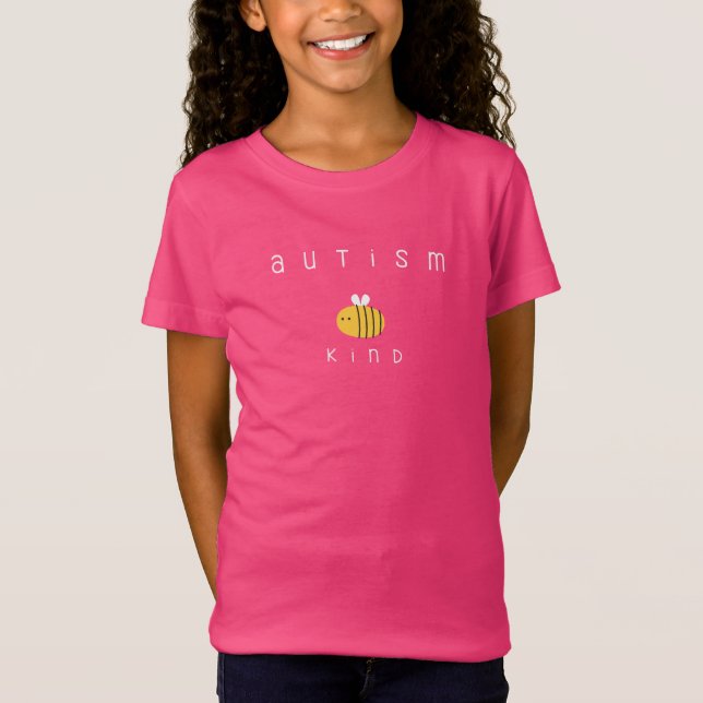 Autismus sind nette Mädchen T - Shirt (Vorderseite)