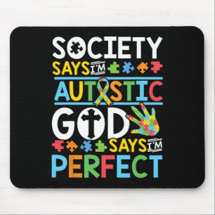Autismus Sohn Kind Tochter Gesellschaft Gott sagt, Mousepad