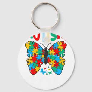 Autismus Sohn Schmetterling Bewusstsein Puzzle Stü Schlüsselanhänger