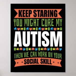 Autismus Son Child Daughter Behalte mir die Abhilf Poster