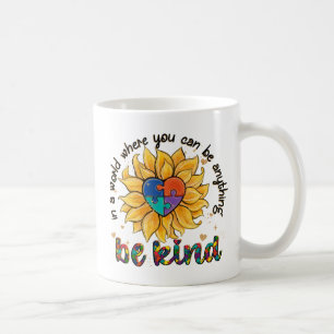 Autismus Sonnenblume ist freundlich Kaffeetasse