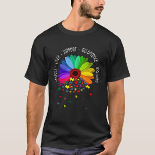 Autismus Sonnenblume Respekt Liebe Unterstützung A T-Shirt
